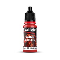 Vallejo Game Colour Acrylic Paint SCARLET BLOOD 18ml 72.106