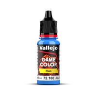 Vallejo Game Colour Fluorescent Acrylic Paint BLUE 18ml 72.160