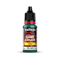 Vallejo Game Colour Fluorescent Acrylic Paint COLD GREEN 18ml 72.161