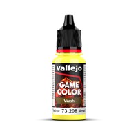 Vallejo Game Colour Wash Acrylic YELLOW 18ml 73.208