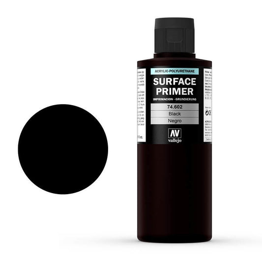 Vallejo Surface Primer Black 200 ml 73602