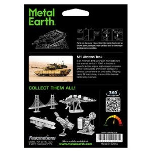 Metal Earth M1 Abrams Tank FCMM-M1A