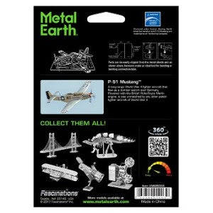 Metal Earth MUSTANG P-51 FCMM-M