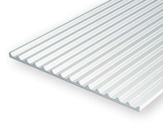 Evergreen White Polystyrene 0.075"(1.9mm) Board N Batten Siding 0.040" / 1.0mm x 35cm (1pce) 4542