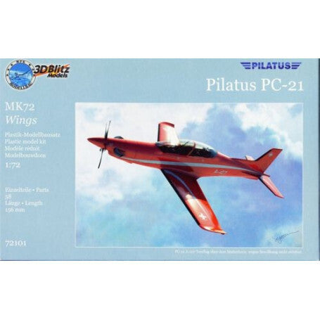 3D-Blitz 1/72 Pilatus PC-21 Plastic Model Kit *Aus Decals* 72101