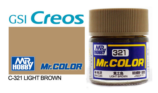 Mr Hobby (Gunze) Aqueous Semi Gloss LIGHT BROWN 10ml H321