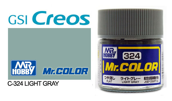 Mr Hobby (Gunze) Aqueous Flat LIGHT GREY 10ml H324