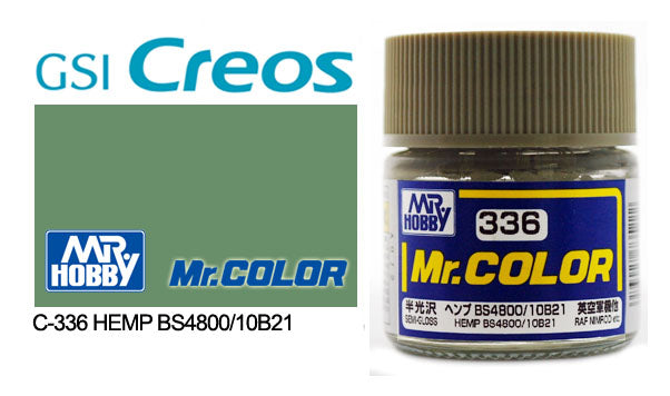 Mr Hobby (Gunze) Aqueous Semi Gloss HEMP BS4800/10B21 10ml H336