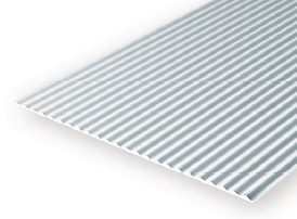 Evergreen White Polystyrene 0.060"(1.5mm) Metal Siding 0.040" / 1.0mm x 35cm (1pce) 4527