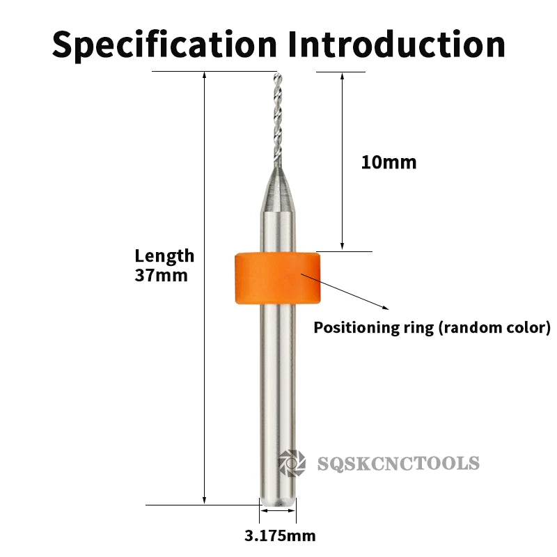 KSM Carbide Micro Drill Bits 10pce (0.1-1.0mm)