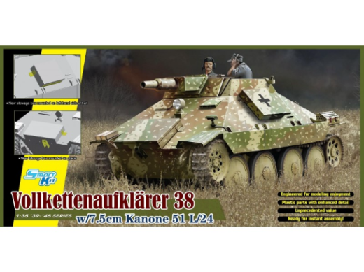 Dragon 1/35 Vollkettenaufklaerer 38 w/7.5cm Kanone 51 L/24 6815
