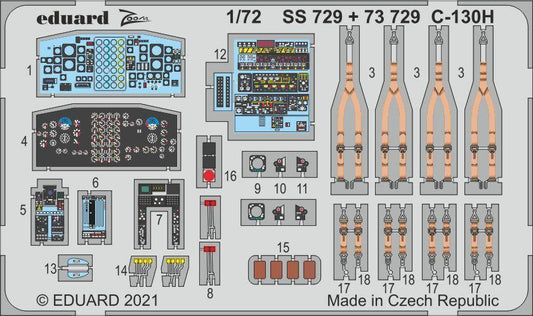 Eduard Photo etched parts 1/72 C-130H SS729