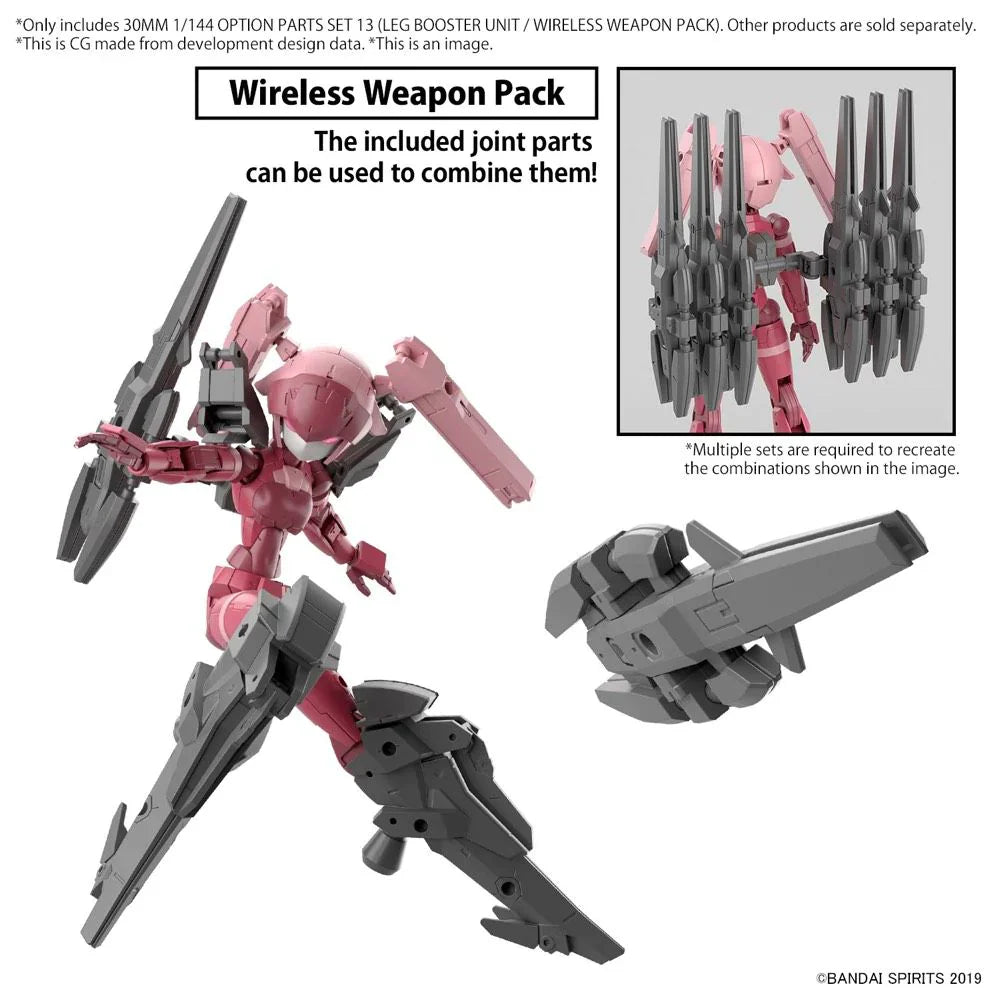 Bandai 30MM 1/144 OPTION PARTS SET 13 (LEG BOOSTER UNIT / WIRELESS WEAPON PACK) G5065694