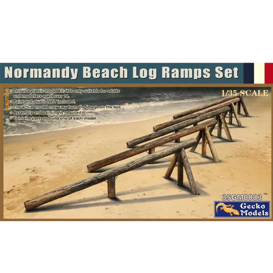 Gecko 1/35 Normandy Beach Log Ramps Set 35GM0083