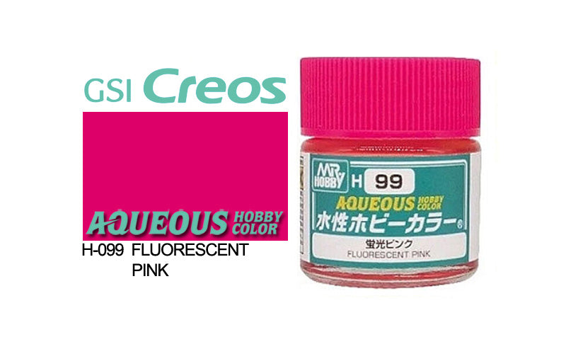 Mr Hobby (Gunze) Aqueous FLUORESCENT PINK 10ml H099
