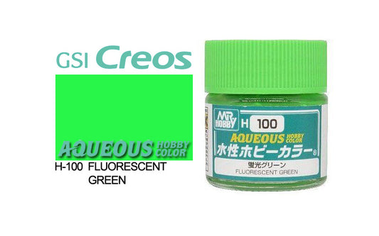 Mr Hobby (Gunze) Aqueous FLUORESCENT GREEN 10ml H100