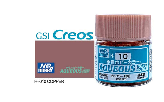 Mr Hobby (Gunze) Aqueous Gloss Metallic COPPER 10ml H010