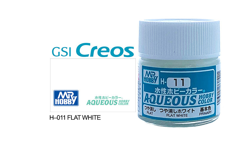 Mr Hobby (Gunze) Aqueous Flat WHITE 10ml H011