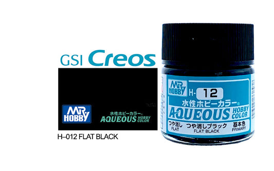 Mr Hobby (Gunze) Aqueous Flat BLACK 10ml H012