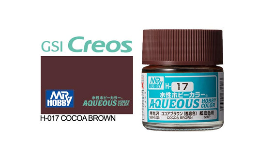 Mr Hobby (Gunze) Aqueous Semi Gloss COCOA BROWN 10ml H017