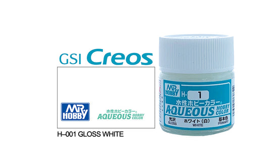 Mr Hobby (Gunze) Aqueous Gloss WHITE 10ml H001
