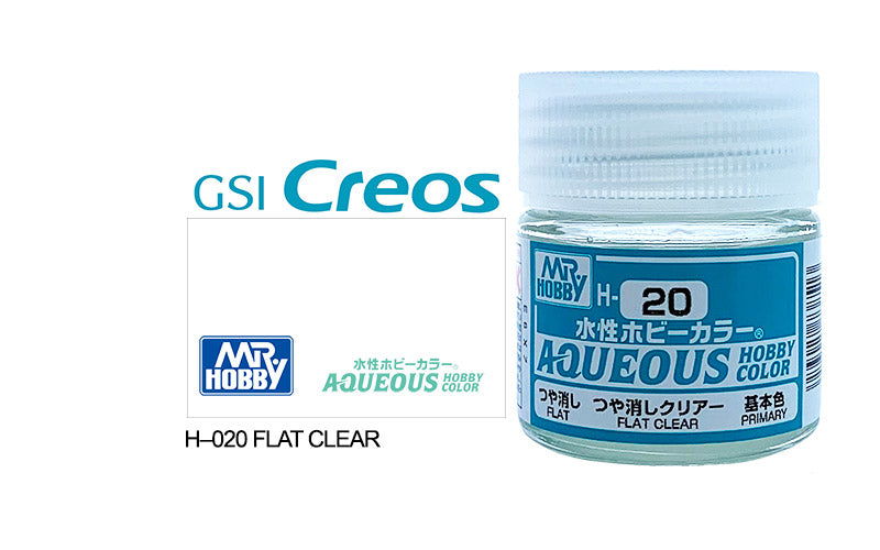 Mr Hobby (Gunze) Aqueous FLAT CLEAR 10ml H020