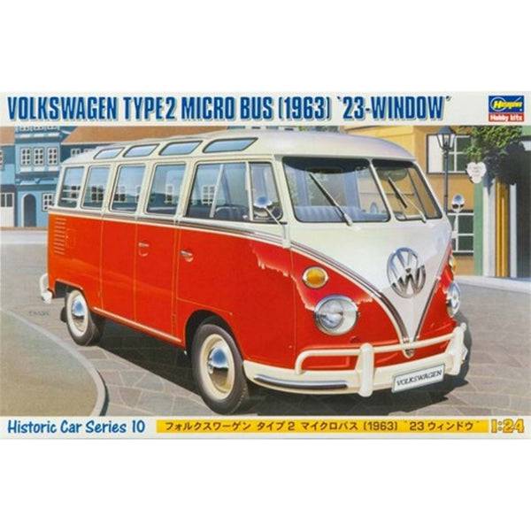 Hasegawa 1/24 VOLKSWAGEN TYPE 2 MICRO BUS - 1963 - 23-WINDOW H21210
