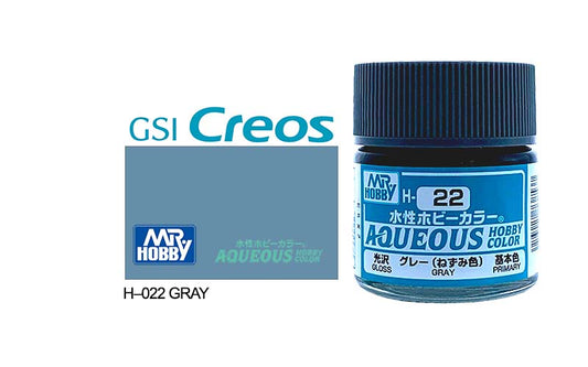 Mr Hobby (Gunze) Aqueous Gloss GREY 10ml H022