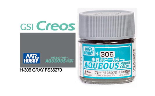 Mr Hobby (Gunze) Aqueous Semi Gloss GREY FS 36270 10ml H306