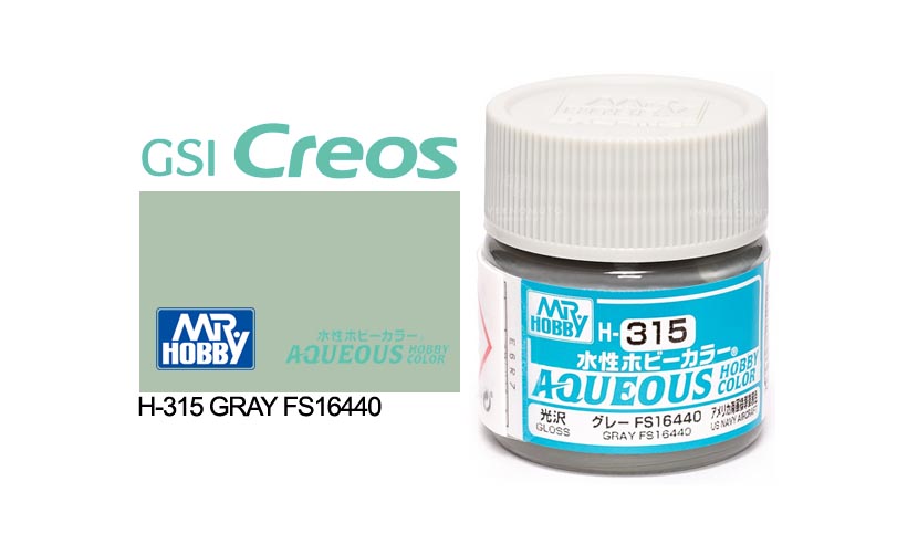 Mr Hobby (Gunze) Aqueous Gloss GREY FS 16440 10ml H315