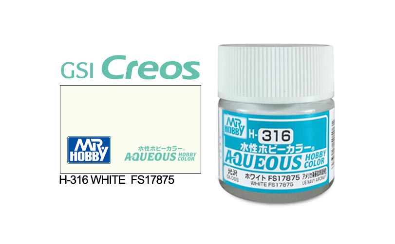 Mr Hobby (Gunze) Aqueous Gloss WHITE FS 17875 10ml H316