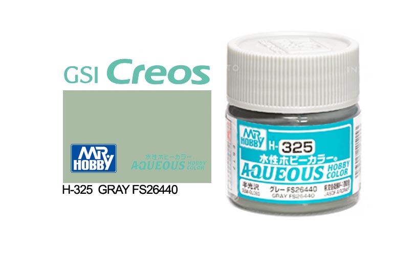 Mr Hobby (Gunze) Aqueous Semi Gloss GREY FS 26440 10ml H325