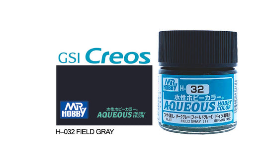 Mr Hobby (Gunze) Aqueous Gloss FIELD GREY (1) 10ml H032