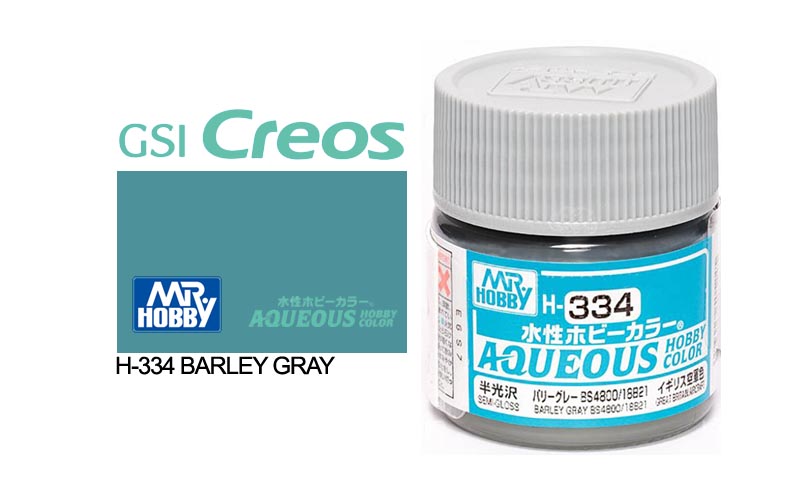 Mr Hobby (Gunze) Aqueous Semi Gloss BARLEY GREY BS4800/18821 10ml H334