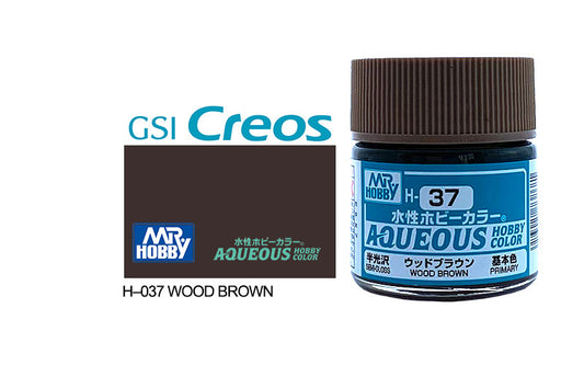 Mr Hobby (Gunze) Aqueous Gloss WOOD BROWN 10ml H037