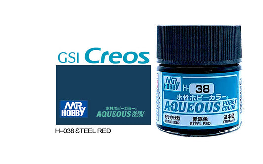 Mr Hobby (Gunze) Aqueous Gloss STEEL RED 10ml H038