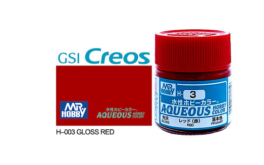 Mr Hobby (Gunze) Aqueous Gloss RED 10ml H003