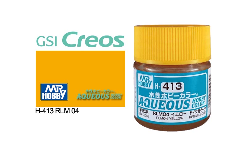 Mr Hobby (Gunze) Aqueous Semi Gloss RLM04 YELLOW 10ml H413