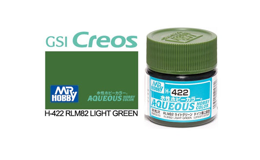 Mr Hobby (Gunze) Aqueous Semi Gloss RLM82 LIGHT GREEN 10ml H422