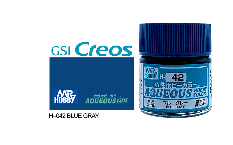 Mr Hobby (Gunze) Aqueous Gloss BLUE GREY 10ml H042