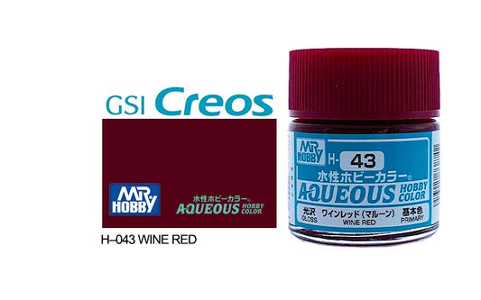 Mr Hobby (Gunze) Aqueous Gloss WINE RED 10ml H043