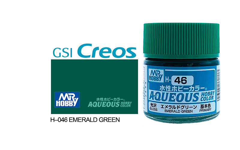 Mr Hobby (Gunze) Aqueous Gloss EMERALD GREEN 10ml H046