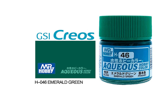 Mr Hobby (Gunze) Aqueous Gloss EMERALD GREEN 10ml H046