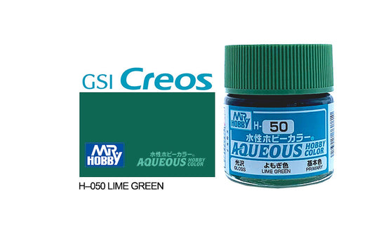 Mr Hobby (Gunze) Aqueous Gloss LIME GREEN 10ml H050