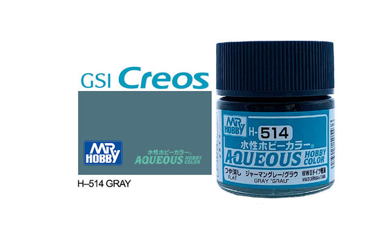 Mr Hobby (Gunze) Aqueous Flat GREY/GRAU 10ml H514
