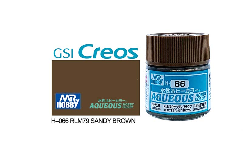 Mr Hobby (Gunze) Aqueous Semi Gloss RLM79 SANDY BROWN 10ml H066