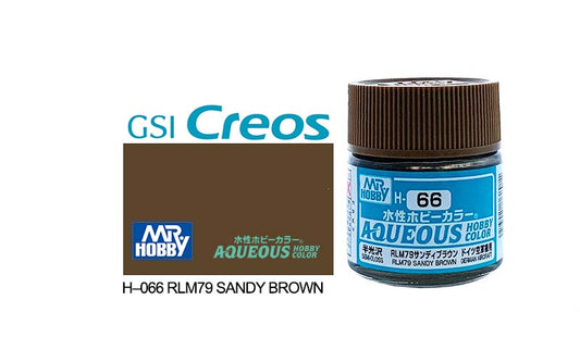 Mr Hobby (Gunze) Aqueous Semi Gloss RLM79 SANDY BROWN 10ml H066