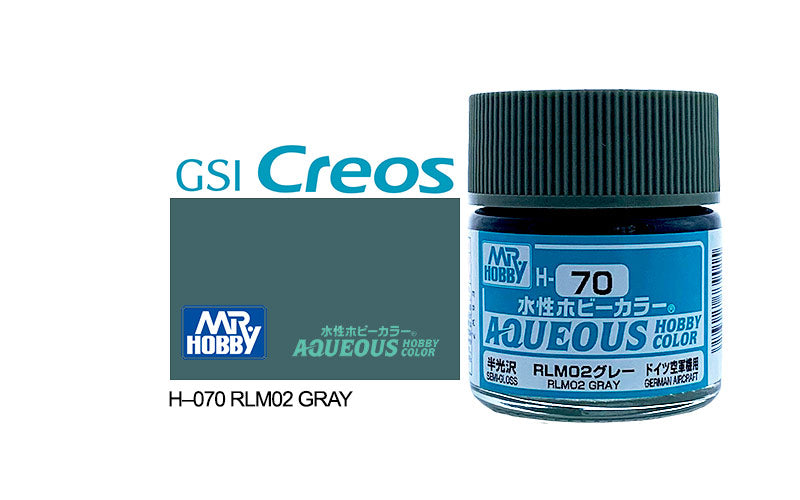 Mr Hobby (Gunze) Aqueous Semi Gloss RLM02 GREY 10ml H070