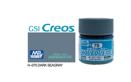 Mr Hobby (Gunze) Aqueous Semi Gloss DARK SEA GREY 10ml H075