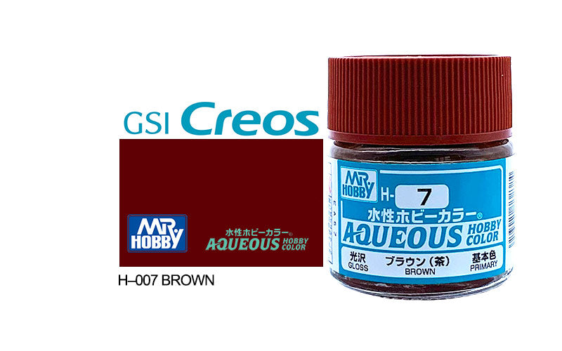 Mr Hobby (Gunze) Aqueous Gloss BROWN 10ml H007